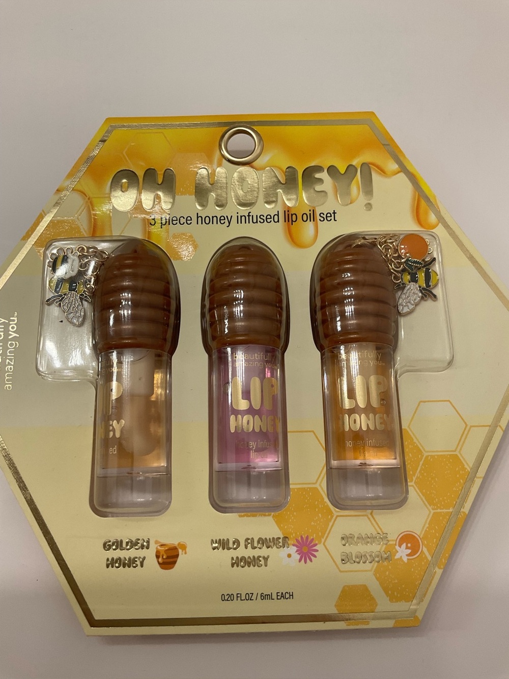 NIP 3pcs Honey Infused Lip Oil Set - Picture 2 of 2